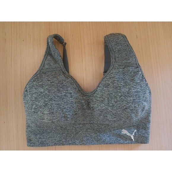 Women's SMALL Puma Performance Moisture Wicking 2 Pack Seamless Sports Bra - Picture 2 of 11